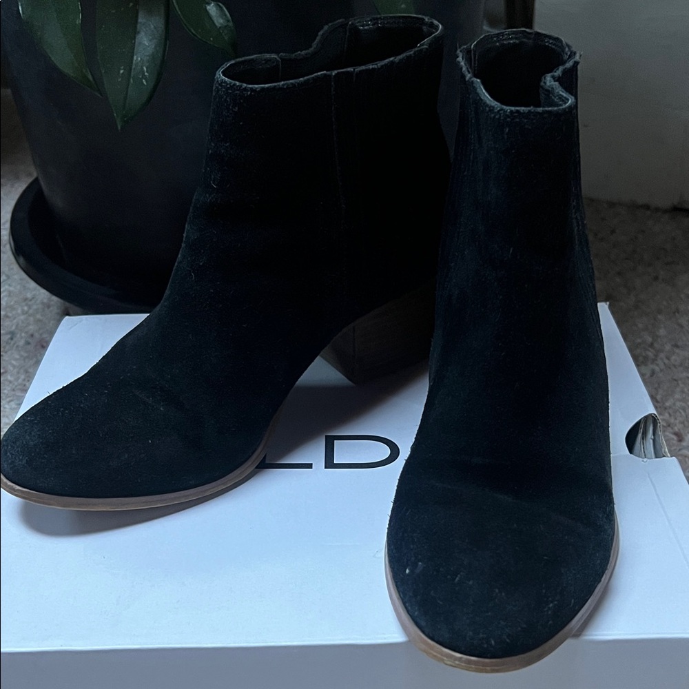 Aldo Black Ankle Booties